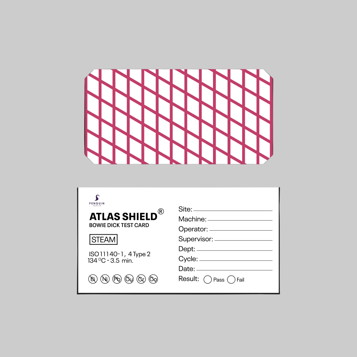 Bowie-Dick Test Cards – Box of 100