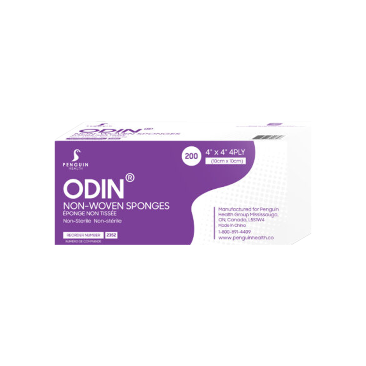 Odin Non-Woven Gauze Sponges 4x4 (Case of 2000)