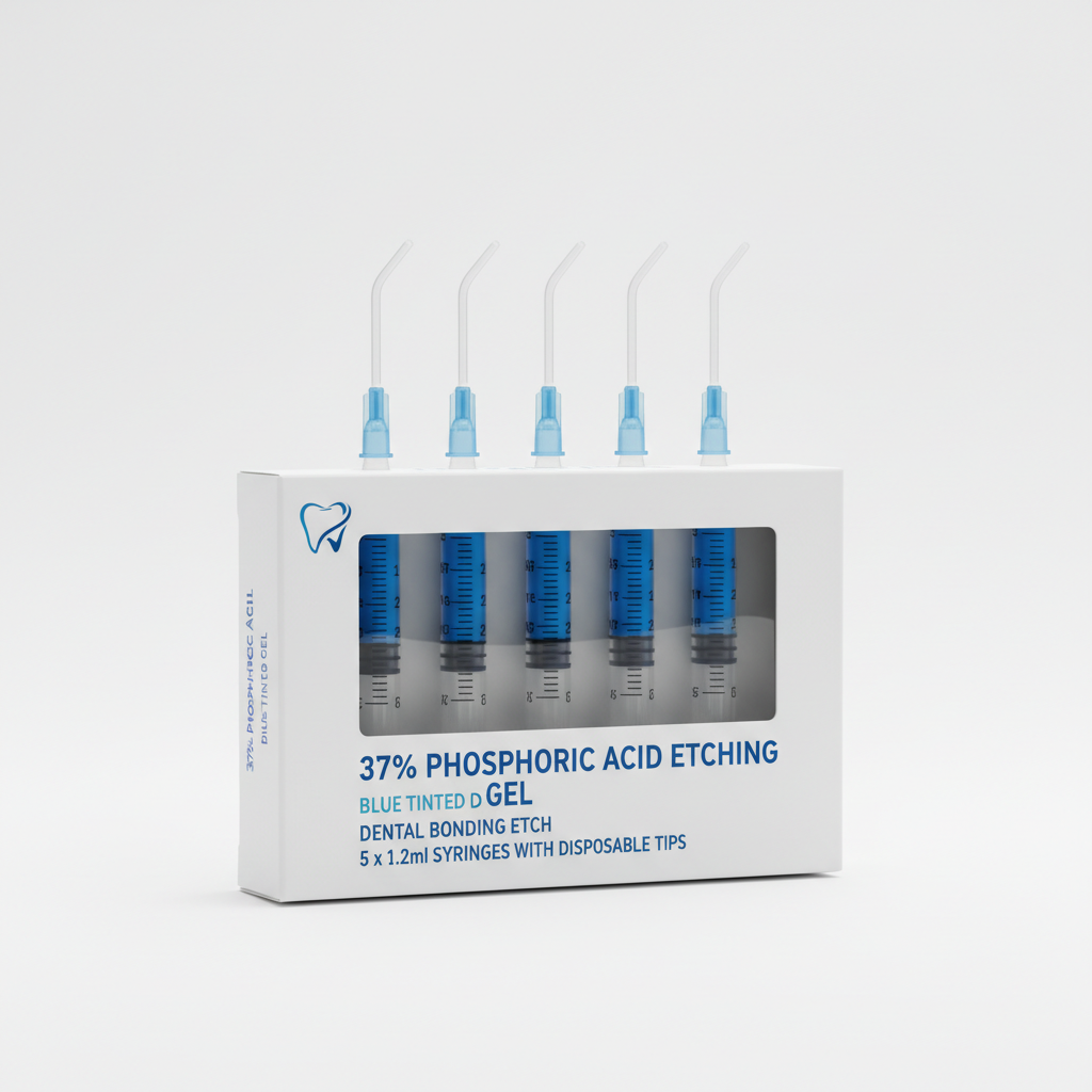 Dia Etch 37% Phosphoric Acid Etching Gel 5 Pre-Filled Syringes with Tips