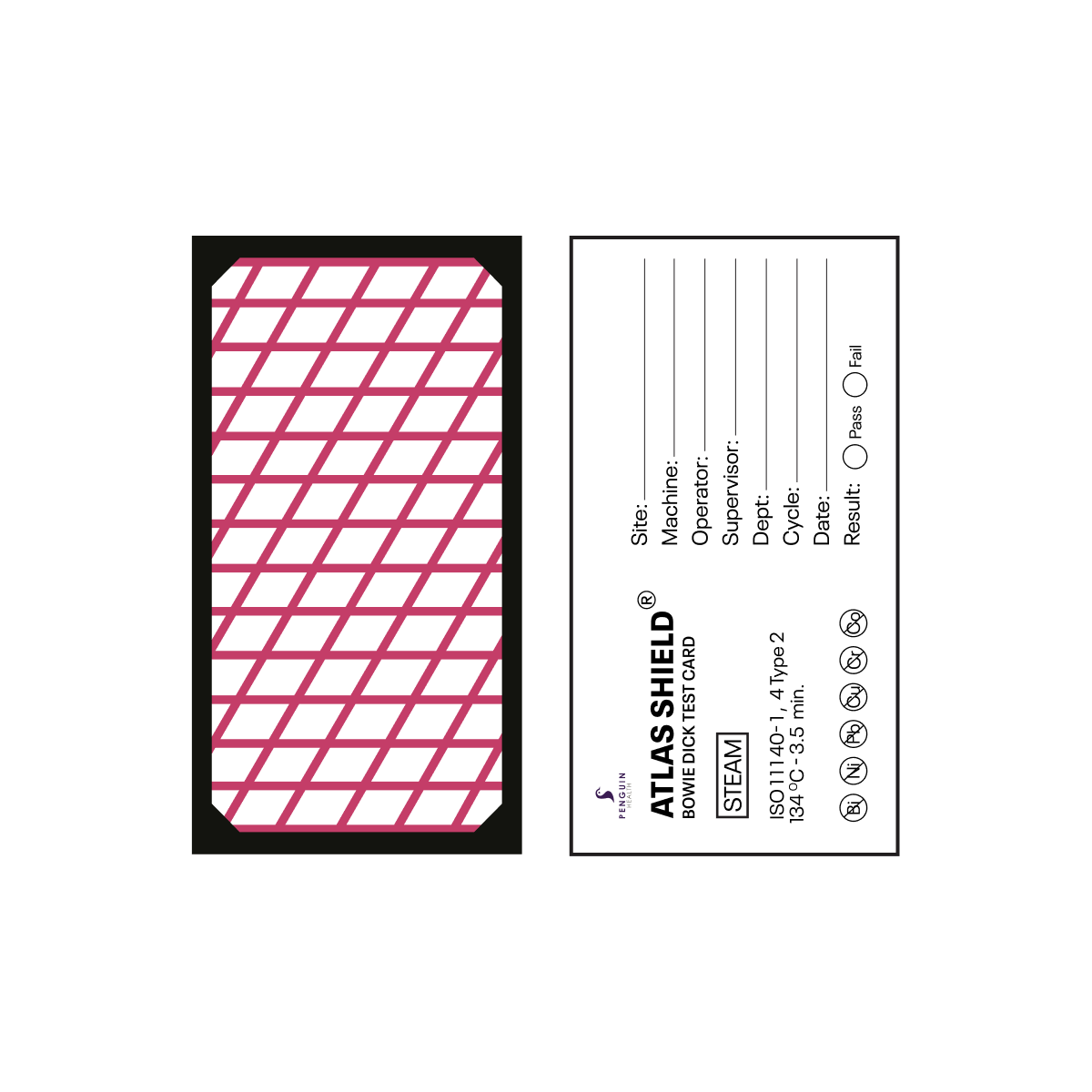 Bowie-Dick Test Cards – Box of 100