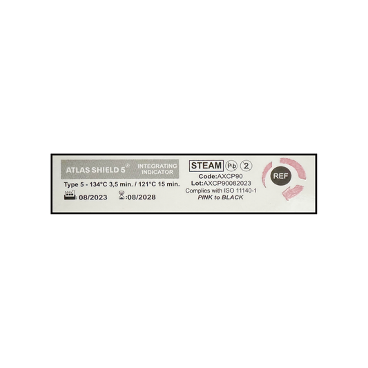 Atlas Shield Type 5 Chemical Indicator – Smallest Size (Pack of 250)