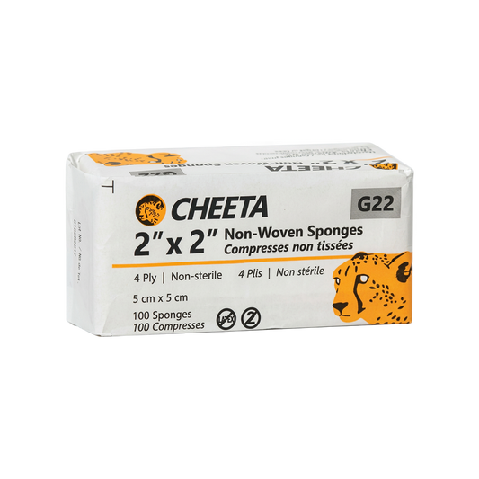 Cheeta Non-Woven Gauze Sponges 2x2 (Case of 5000)