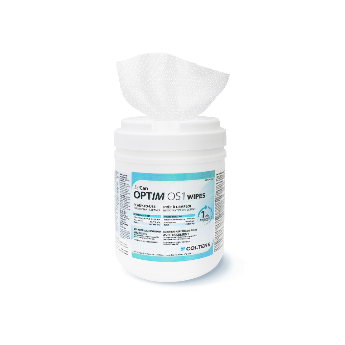 Optim OS1 Surface Disinfectant Wipe – 160 Wipes/Can