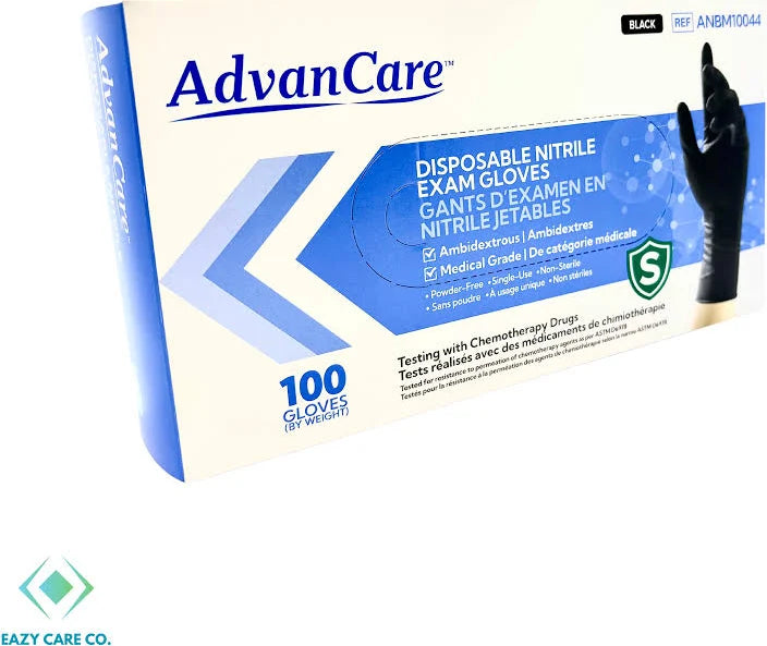 INTCO Black Nitrile Gloves (Box of 100)