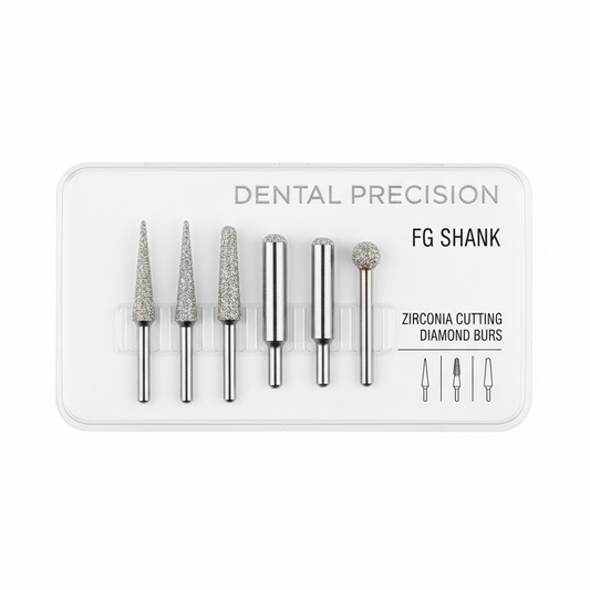 Zirconia Cutting Diamond Burs for Crown and Endo Access Pack of 5