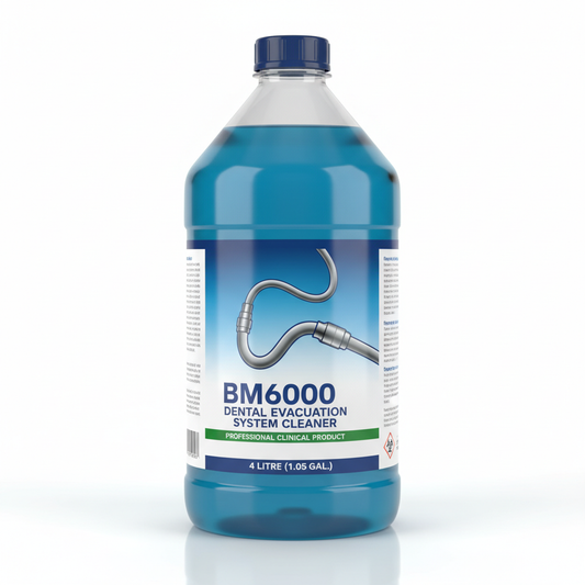 BM6000 Dental Evacuation System Cleaner 4 Litre Bottle