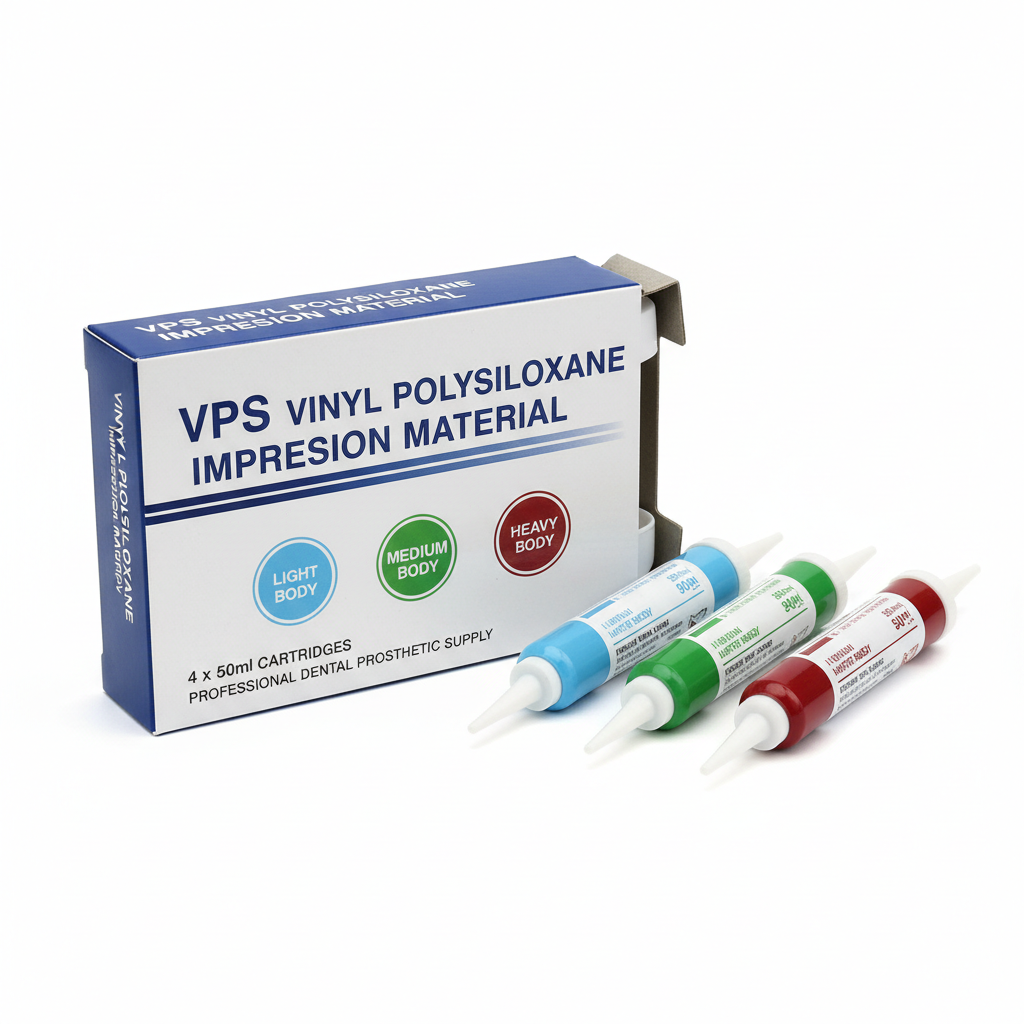 VPS Vinyl Polysiloxane Dental Impression Material 4 x 50ml Cartridges