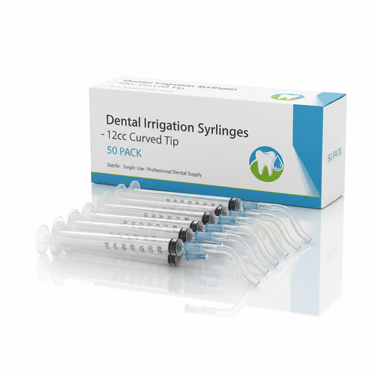 Curved Utility #412 Irrigation Syringe 12CC Pack of 50