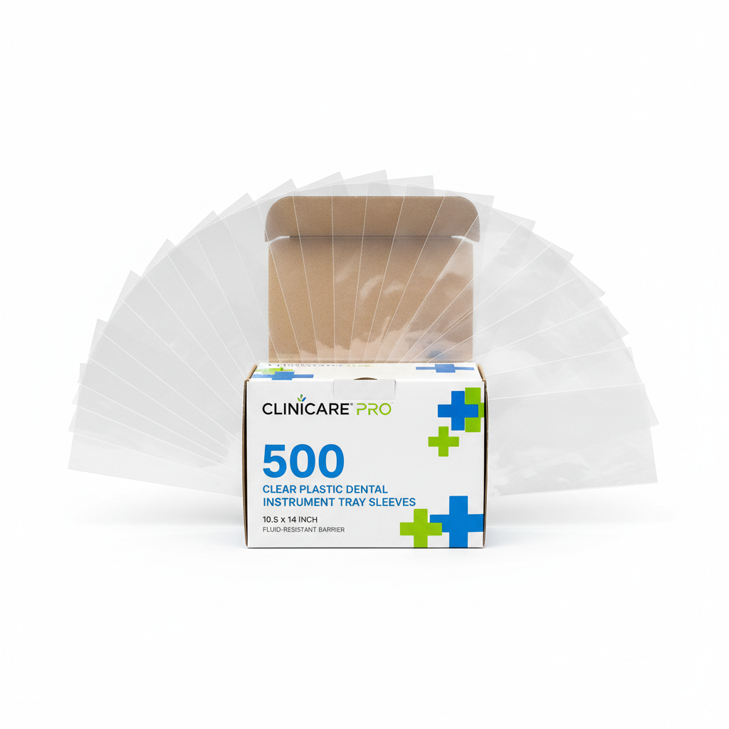 Cheeta Plastic Dental Instrument Tray Sleeves 10.5x14 Box of 500