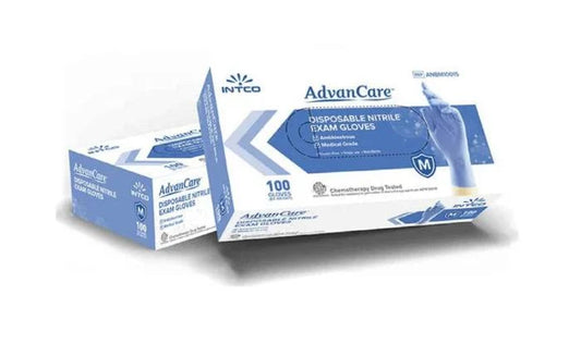 INTCO Nitrile Gloves – Light Blue (Box of 100)